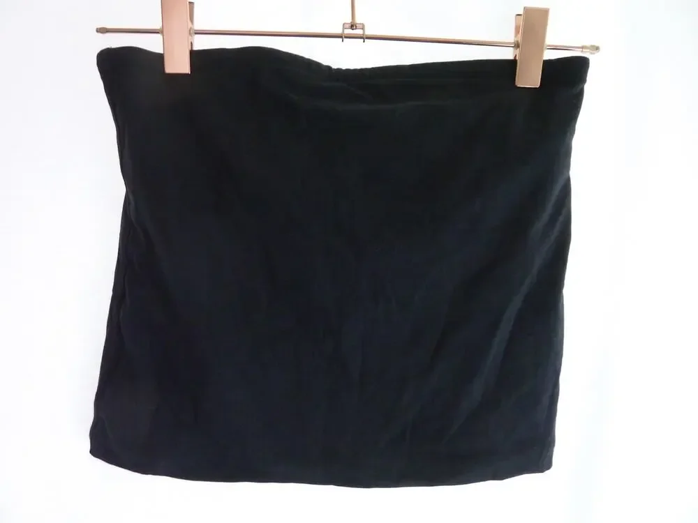 NWT Everlane The Tube Top S Black Crop Strapless Tank